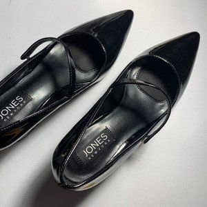 Women's Black Heels Jones New York Size 8 Pump Patent Leather